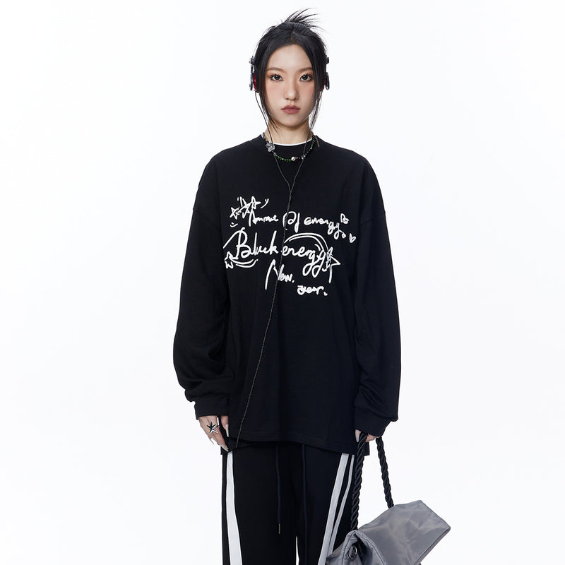 Unisex Hoodie Autumn Simplicity Style Letter Sweatshirt