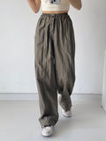 Women Sweatpants Elastic Waist Loose-Fitting Casual Ankle-Banded Overalls