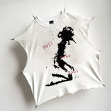 saint m t shirts s.m letter graphic limited edition pullover casual tank top