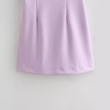 Women Dresses Summer Mini Dress Backless Sexy Slip Dress (Xds0414)