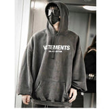 Vetements Hoodie Autumn and Winter VTM Washed and Worn OS Version Loose Hooded Hoodie Hoodie