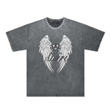 Amiri Washed Distressed T Shirt Printed Trendy Pure Cotton