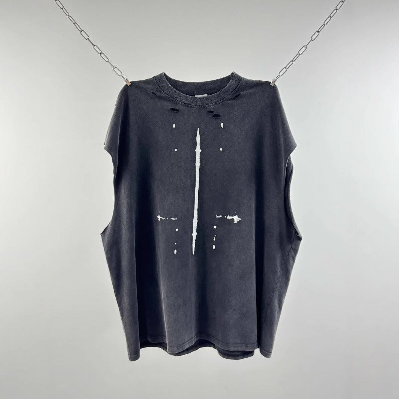 saint m t shirts s.m limited edition wasteland-inspired graphic crewneck tank top