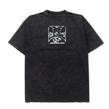 Hip-hop t shirts american high street loosehip hop skull magician washed distressed retro short-sleeved t-shirt tee