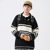 Unisex Sweater Winter Vintage Stripe