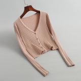 Women Cardigan Sweater Knitted Cardigan Autumn Top 8t712