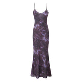Women Dresses Summer Animal Pattern Sling Dress Backless Sexy Dress (Xds0414)