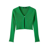 Women Sweater Knitwear Cardigan Women Spring Short Slim Fit Sweater