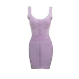 Women Dresses Bandage Dress Slim Fit Hip Skirt Evening Party Dress Skirt (Ont0408)