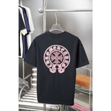 Ch hip-hop t shirts correct version ch short-sleeved sanskrit printing loosecasualpure cotton american heavy weight short-sleeved men