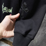 Chh Chrome Hearts Hoodie Autumn/Winter CH Classic Color Sanskrit Hand Painted Graffiti Casual Hooded Sweater