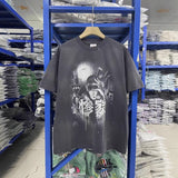 saint m t shirts s.m horror print graphic crew neck pullover short sleeve top