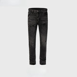 MIJKO Men's Vintage Pants MIJKO Washed Old Trousers Men's and Women's Slim-Fit Trendy Jeans