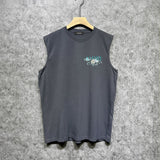 Amiri tank top camellia printing