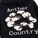 Denim Tears Hoodie Letter Print Fleece Hoodie Sweater