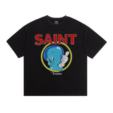 saint m t shirts s.m vintage angel baby graphic crew neck pullover short sleeve top