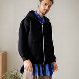 Mens Hoodie Splicing Hooded Sweater Men