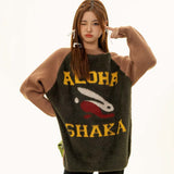 Unisex Sweater Autumn Jacquard Mink Stitching Sweater