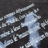 Hip-hop t shirts american high street napoleon letter carriage washed retro distressed loose short-sleeved t-shirt trendy t
