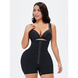 Shapewear Bodysuit Adjustable Straps Butt-lifting Design Hook Eye Closure