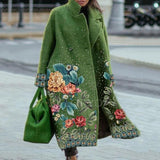 Women Trench Coat Autumn Long Sleeve Turn-down Collar Coat