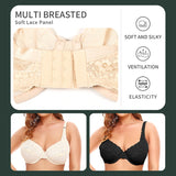 Full figure bra lace jacquard super thin