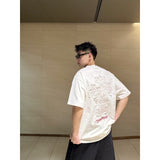 Ch hip-hop t shirts correct version chsummerbest selling cross patch embroider short-sleeved t-shirt couple high street