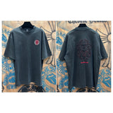 Ch hip-hop t shirts ch short-sleeved sanskrit cross patch embroiderloosecasual american heavy weight