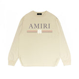 Amiri Long Sleeved Shirt Printed Trendy Pure Cotton