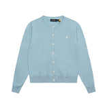 Rl ralph lauren sweet autumn/winter wool cardigan - single-breasted macaron color knit crewneck