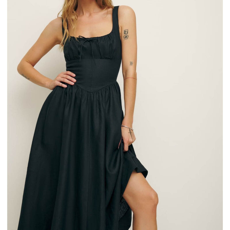 Women Dresses Summer Sleeveless Long Dress (Xds0414)