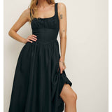 Women Dresses Summer Sleeveless Long Dress (Xds0414)
