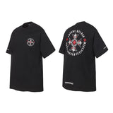 Ch hip-hop t shirts high version ch short sleeve couple high street sanskrit cross printing loosecasualeasiest for matchamerican style