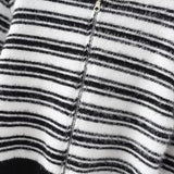 Women Sweater Knitwear Striped Knitted Bottoming Shirt Short Autumn and Winter Outer Wear Hooded Sweater
