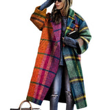 Women Trench Coat Autumn Long Sleeve Turn-down Collar Coat