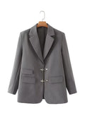 Women Suits Autumn Striped Suit Coat Suit Top