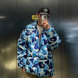 Bathing Ape Coat Double-Sided Camouflage Zipper Cotton-Padded Coat