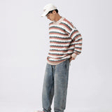 Unisex Sweater Winter Wave Pattern Casual Sweater