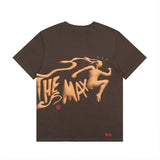 Hip-hop t-shirts, american-style merchandise featuring running graphics and letter prints. trendy, oversized, short-sleeved tees perfect for summer streetwear