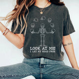 Washed Vintage Cotton Halloween Print Street T-Shirt