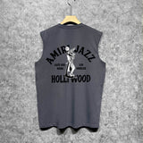 Amiri tank top wolf print