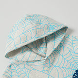 Sp5der Hoodie Cobweb Puff Print Pure Cotton