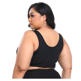Full figure bra wireless lace lightly lined