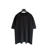 Ch hip-hop t shirts correct version accessible luxurychletter cross patch embroider short sleeve round neck loose