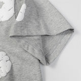 Denim Tears Outfit:T Shirt/Shorts (Separate Purchase Options) Loose Short Sleeve T-shirt Casual Shorts Suit