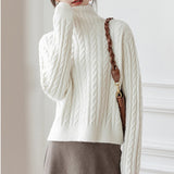 Women Knitwear Autumn and Winter Turtleneck Knitwear Slim Fit Sweater