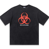 Vetements T Shirts VTM Werther Cute Washed Printed Distressed Loose Short Sleeve T-shirt