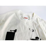 saint m t shirts s.m. sketch figure print crew neck pullover short sleeve top
