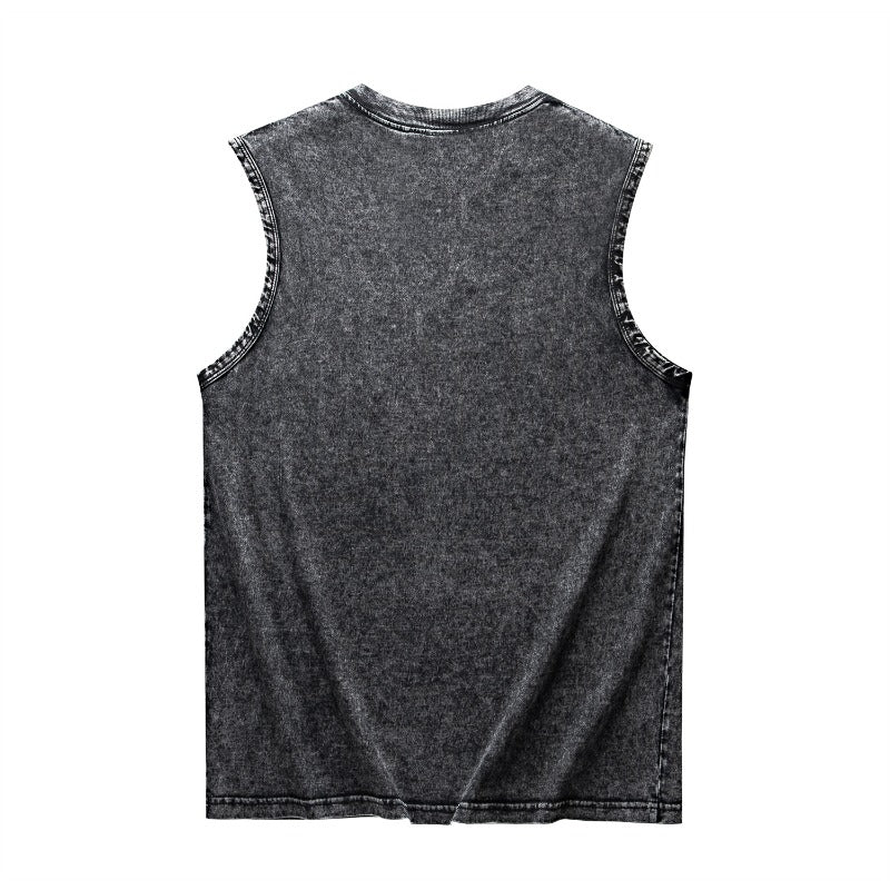 Drew house tshirt r d@ew smiley face letter heavyweight washed tank top
