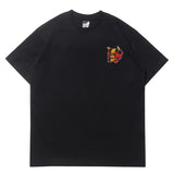 Hip-hop t-shirts: american biker style, unique colorful skull print, relaxed fit crew neck, trendy short sleeve tee